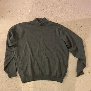 Brooks Brothers Men's Dark Green 100% Wool Turtleneck Sweater